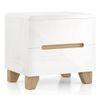 Oslo Engineered Wood Bedside Table in White Finish