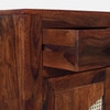 Sheesham Wood 2 Door 2 Drawer Sideboard In Honey Oak Finish