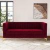 Loris Fabric Sofa - Maroon