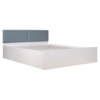 Lush Engineered Wood Queen Size Bed In White Finish