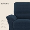 Bernice Three Seater Recliner in Capri Blue Colour