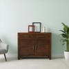 Elder Sheesham Wood Contemporary Cabinet In Provisional Teak Finish