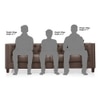 Windsor Sofa Set (Colour : Mocha Brown , Seater : 3+2+1+1)