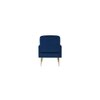 Esme Solid Wood Accent Chair in Blue Colour
