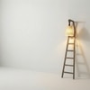 Stairway Beige Jute Floor Lamp with Beige Jute Base