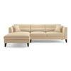 Lewis Sectional Sofa (Colour : Birch Beige, Cushion : Hard, Seater : Left Aligned 3 Seater + Left Aligned Chaise)