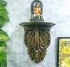Leaf Solid Wood Shelf in Brown Colour