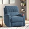 Dawson Fabric One Seater Manual Recliner in Coastal Blue Colour