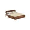 Woodwhiz Solid Wood King Bed With Drawer Storage In Provincial Teak Finish
