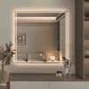 Square LED Mirror  Illuminated  Mirror with Light Border