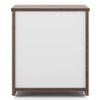 Zoey Engineered Wood Bedside Table in Classic Walnut Finish