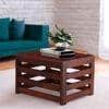 Kingsville Sheesham Wood Contemporary Square Coffee Table In Honey Finish
