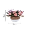 Artificial Pink Roses With A Ceramic Pot