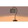 Turquoise Blue Jute Curvy Table Lamp with Iron base(SP44)