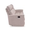 Canyon Three Seater Manual Fabric Recliner in Greige Beige Colour