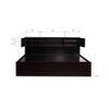 Machai Solid Wood Queen Size Drawer Storage Bed In Melamine Finish