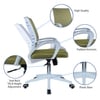 Mmarveal Mid Back Ergonomic Chair in Pearl Green Colour