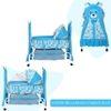 Bella Baloo Stainless Steel Baby Cradle with Mosquito Net Airplane & Yatch