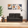 Verona Premium 2 Seater Fabric Sofa in Stone Grey Velvet Colour