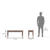 Bunai Solid Wood Bench In Teak Finish