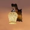 Devansh Solid Wood Electric Wall Light in Brown Colour with Multi Shade Count of 1 Light