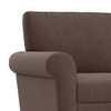 Oxford 3 Seater Fabric Sofa in Daschund Brown Colour