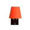 Devansh Solid Wood Electric Wall Light in Orange Colour with Orange Shade Count of 1 Light