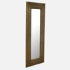 Felix Mango Wood Inlay Brass Tall Wall Mirror