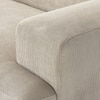 Sophisticated Wood Right Aligned 3-Seater With Upholstery Non Storage Sofa In White Colour