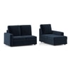 Apollo Sofa (Colour : Cobalt, Cushion : Soft, Back Type : High Back, Seating Capacity : Right Aligned 2 Seater + Right Aligned Chaise)