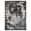 Grey Charcoal Wool Silk Handmade Area Rug for Living Room 5x8