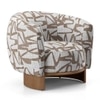 Eclipse Lounge Chair in Abstract Taupe Colour