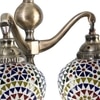 Devansh Metal Electric Wall Light in Multi Colour with Multi Shade Count of 2 Lights
