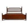 Camille Solid Wood Box Storage Queen Bed in Provincial Teak Finish with Grey Colour