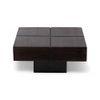 Montreal Sheesham Wood Coffee Table In Mahogany Finish