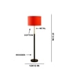 Devansh Wood & Metal Floor Lamp