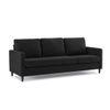 Monznij Sectional Fabric Sofa - Black