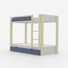 Play Date Single Size Bunk Bed in Space Theme