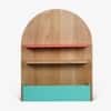 Kiko Story Solid Wood Shelf in Red Cherry Finish
