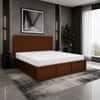 Nivaan Solid Wood Comfort King Bed Hydraulic Storage Provincial Teak Finish Mattress 72 x 78 Inches