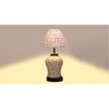 Regina Multicolor cotton Glass Table lamp with Iron Base