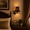 Devansh Metal Electric Wall Light in Gold Colour with Multicolor Shade Count of 1 Light