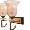 Eliante Modern Wall Lights Mild Steel & Glass Material Antique Brown & Champaign Finish