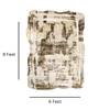 Abstract Ivory Silver Wool Silk Shaped Rug Hand Tufted Area Rug for Living Room Bedroom 6x9