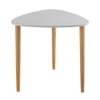 Metalsmith Solid Wood Side Table in White & Natural Finish