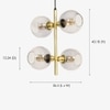 Bayo Cluster of 4 Handcrafted Hanging Lamp