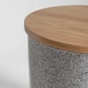 Mia Rubberwood Outdoor Coffee Table In Grey Finish