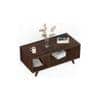 Taury Small Engineered Wood Coffee Center Sofa Tea/Teapoy Console Table (Brown Maple)