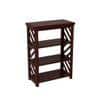 Lala Solid Wood Bookshelf in Walnut Finish