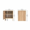 Trudo Modular Shoe Cabinet for 6 Pairs – Compact Wooden Shoe Organizer for Small Spaces